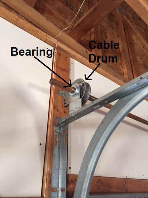 Left Bearing and Cable Drum