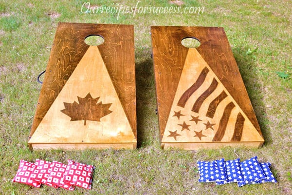 Free Cornhole Game Plans Bag Toss Boards Our Recipes For Success