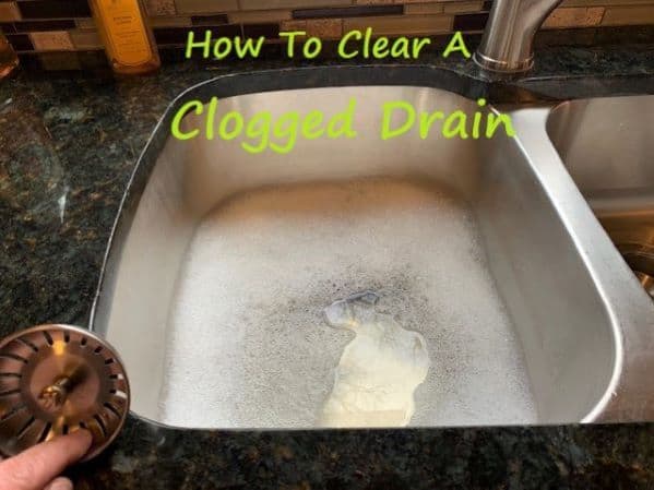 Clear clogged store drain