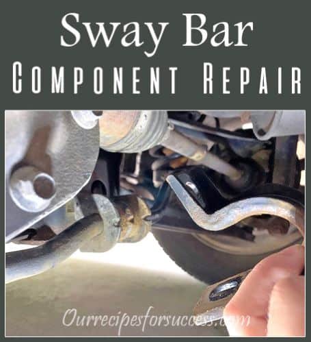front sway bar components with text overlay
